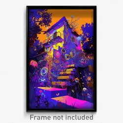 Art Poster - Square Hovel (Psychedelic Trippy Weird 11x17 Print)