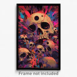 Art Poster - Brown Ossuary (Psychedelic Trippy Weird 11x17 Print)