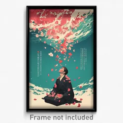 Korean Movie Poster - Boy Feeling Undermined, Jagged Cherry Blossoms (Art Print)