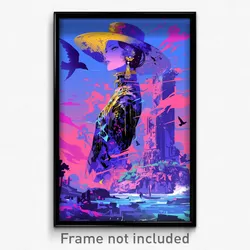 Art Poster - Impressive Conquest (Psychedelic Trippy Weird 11x17 Cartoon Print)