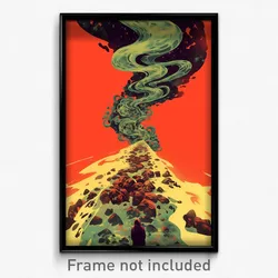 Movie Art Poster - Wiggly Void (Psychedelic Trippy Retro Cartoon Film Print)