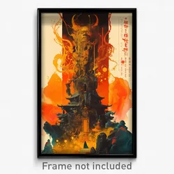 Chinese Movie Poster - Zealous Post (China Psychedelic Art Retro Film Print)