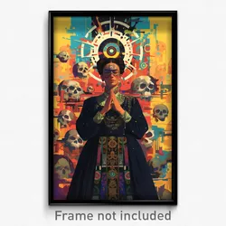 Art Poster - Prestigious Aquaduct (Psychedelic Trippy Weird 11x17 Cartoon Print)