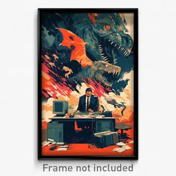 Russian Movie Poster - Outrageous Computer (Russia Retro Film Art Print)
