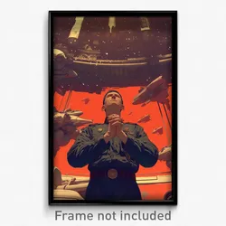 Movie Art Poster - Man Feeling Thankful, Ambitious Uniform (Retro Film Print)