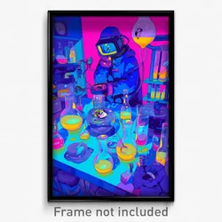 Art Poster - Upbeat Apothecary (Psychedelic Trippy Weird 11x17 Print)