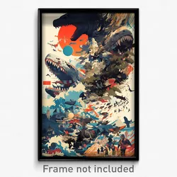 Russian Movie Poster - Acclaimed Tsunami (Russia Retro Film Art Print)