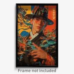 Korean Movie Poster - Man Feeling Doubt, Shady Two Sided Fabric (Art Print)