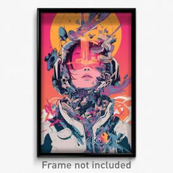 Movie Art Poster - Metallic Post (Psychedelic Trippy Retro Cartoon Film Print)