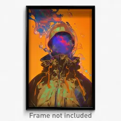 Anime Art Poster - Man Feeling Friendliness Wearing Bronze Hardhat (Print)