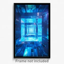 Art Poster - Glass Vault (Psychedelic Trippy Weird 11x17 Cartoon Print)