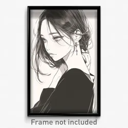 Anime Art Poster - Girl Feeling Strong Wearing Perfect Brooch (Print)