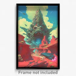 Movie Art Poster - Warm Glen (Psychedelic Trippy Weird Retro Cartoon Film Print)