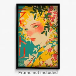 Japanese Movie Poster - Boy Feeling Self Confident, Curvy Leaf Hair Ornament