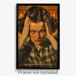 Russian Movie Poster - Girl Feeling Paranoid, Hard To Find Plaid Neckwear
