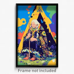 Art Poster - Elderly Wigwam (Psychedelic Trippy Weird 11x17 Cartoon Print)