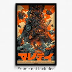 Chinese Movie Poster - Steel Volcano (China Psychedelic Art Retro Film Print)