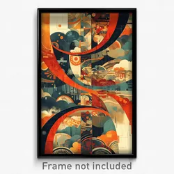 Chinese Movie Poster - Complex Wire Frame San Francisco (China Film Art Print)