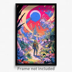 Movie Art Poster - Monstrous Spring (Psychedelic Retro Weird Film Print)