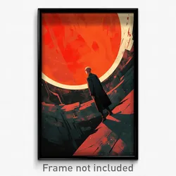 Movie Art Poster - Boy Feeling Hate Wearing Steel Tunic (Retro Film Print)