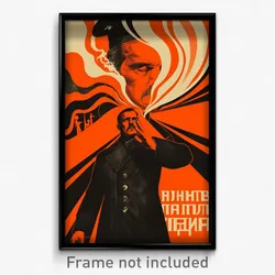 Russian Movie Poster - Man Feeling Tension, Striking Baggy Clothes (Art Print)