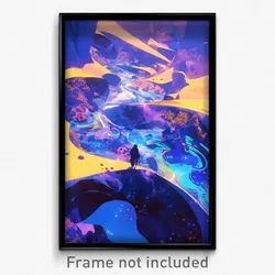 Art Poster - Famous Shore (Psychedelic Trippy Weird 11x17 Cartoon Print)