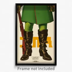 Russian Movie Poster - Man Feeling Submissive, Worldly Green Legwear (Art Print)