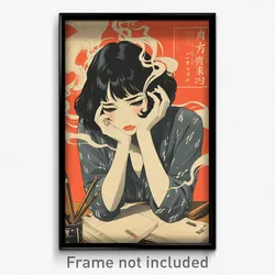 Chinese Movie Poster - Woman Feeling Stuck, Bronze Grey Shirt (China Art Print)