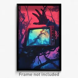 Movie Art Poster - Remote Reaches (Psychedelic Trippy Retro Cartoon Film Print)