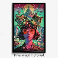 Korean Movie Poster - Lavish Gulch (Korea Psychedelic Art Retro Film Print)