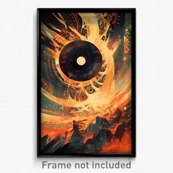 Russian Movie Poster - Distant Vinyl Record (Russia Retro Film Art Print)