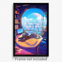 Movie Art Poster - Crazy Hotel Room (Psychedelic Retro Weird Film Print)