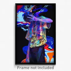 Art Poster - Boy Feeling Unhappy Wearing Adventurous Sash (Print)