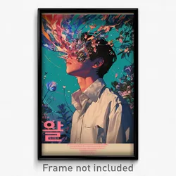 Korean Movie Poster - Boy Feeling Shocked, Mellow Moon Ornament (Art Print)