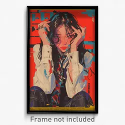Korean Movie Poster - Girl Feeling Melancholy, Striking White Vest (Art Print)