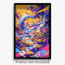 Art Poster - Agile Eaves (Psychedelic Trippy Weird 11x17 Print)