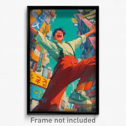 Korean Movie Poster - Man Feeling Happiness, Creative Leggings (Korea Art Print)