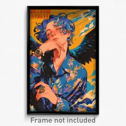 Russian Movie Poster - Boy Feeling Carefree, Blue Sundress (Russia Art Print)