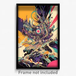 Movie Art Poster - Measly Hall (Psychedelic Trippy Retro Cartoon Film Print)