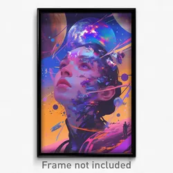 Movie Art Poster - Purple Mesa (Psychedelic Trippy Retro Cartoon Film Print)