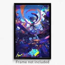 Art Poster - Musty Expanse (Psychedelic Trippy Weird 11x17 Cartoon Print)