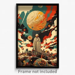 Movie Art Poster - Blissful Marketplace (Psychedelic Retro Weird Film Print)