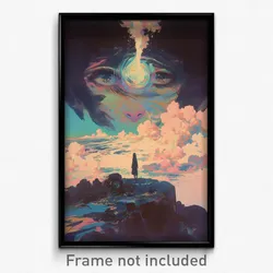 Movie Art Poster - Anime Like Waterway (Psychedelic Retro Weird Film Print)