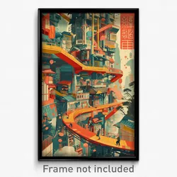 Chinese Movie Poster - Colorful Balustrade (China Retro Film Art Print)