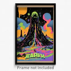 Russian Movie Poster - Slimy Highland (Russia Psychedelic Art Retro Film Print)