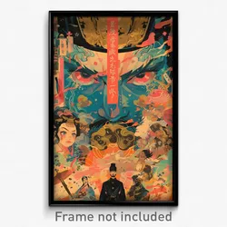 Chinese Movie Poster - Golden Journal (China Psychedelic Art Retro Film Print)