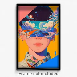Movie Art Poster - Boy Feeling Ennui, Unkempt Ear Piercing (Retro Film Print)