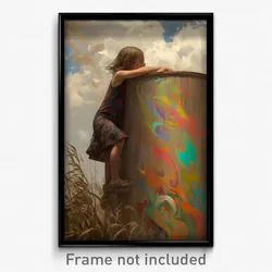 Art Poster - Striking Silo (Psychedelic Trippy Weird 11x17 Cartoon Print)