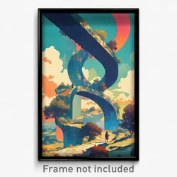 Russian Movie Poster - Voluminous Bridge (Russia Retro Film Art Print)
