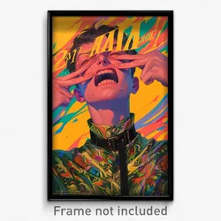 Russian Movie Poster - Man Feeling Vigilance, Cheery Fanny Pack (Art Print)